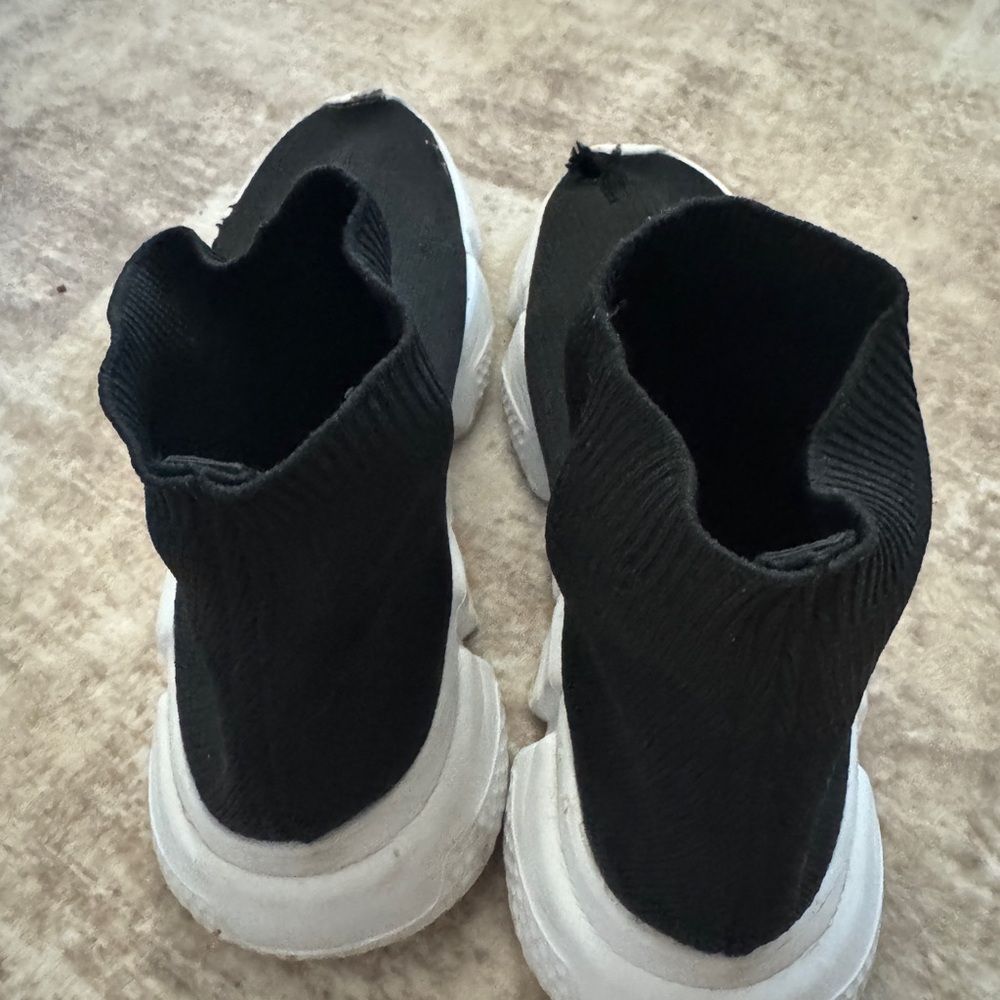 Balenciaga Black and White Mesh Sock Sneakers, Men’s US12 - Picture 6 of 6